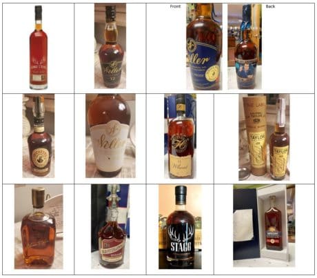 Bourbon Raffle Bottles