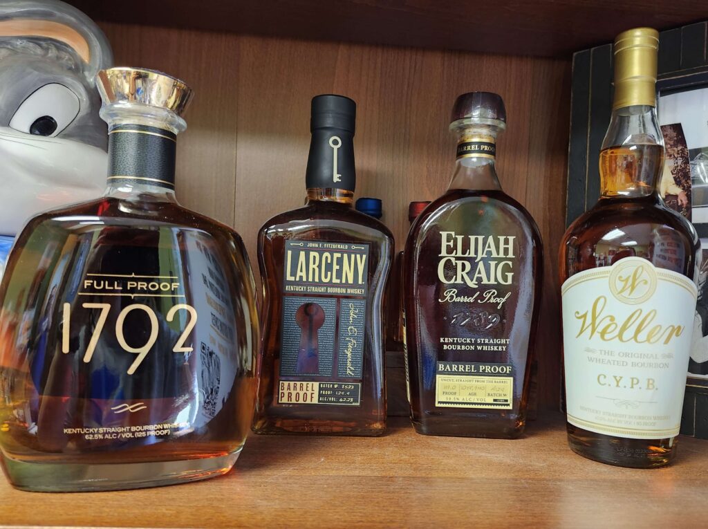 You don't want to miss out on this collection of bourbons that are shown to be auctioned or raffled at the event.